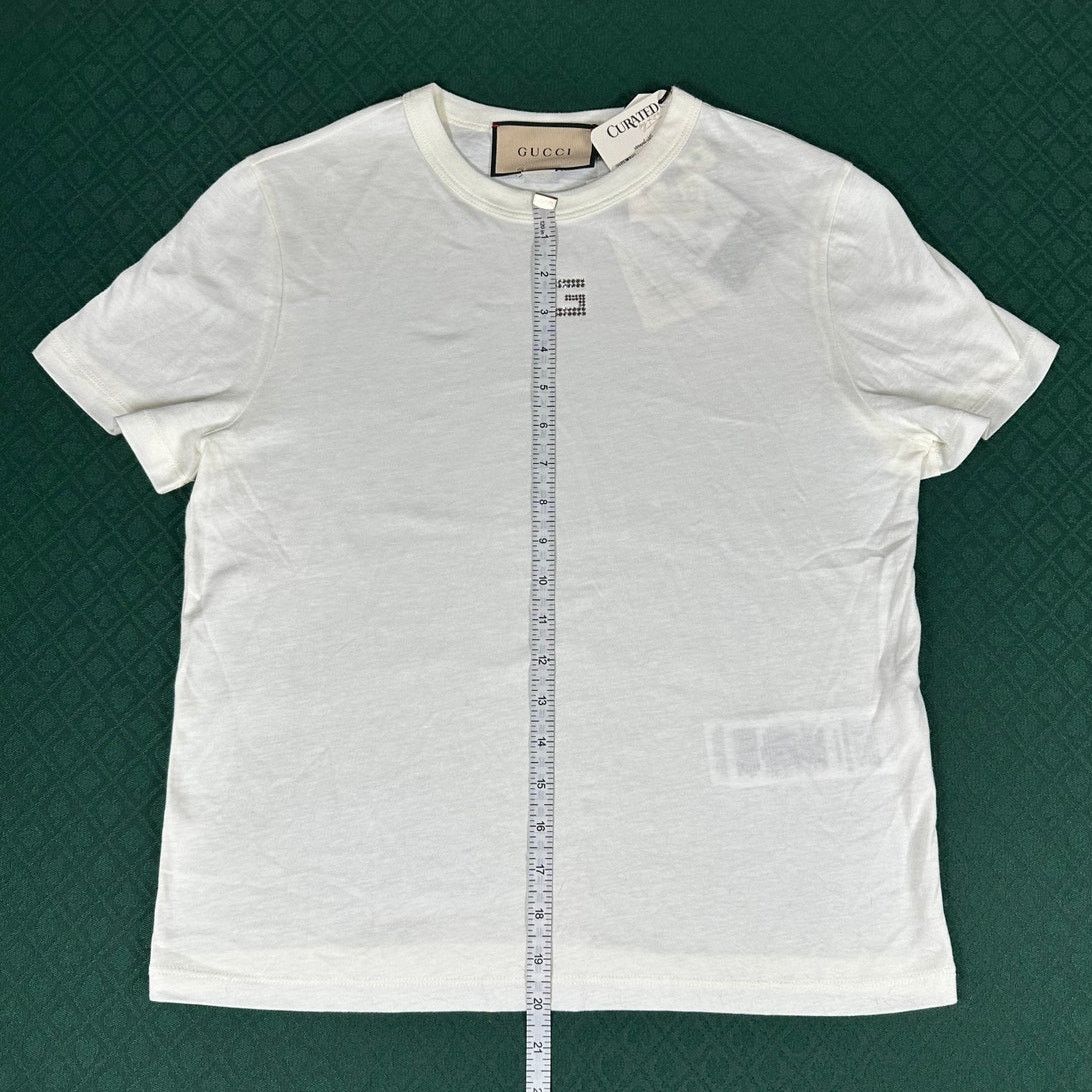 Gucci Gucci Square G Embellished Cotton T-Shirt Size L NWT Size L / US 10 / IT 46 - 4 Thumbnail