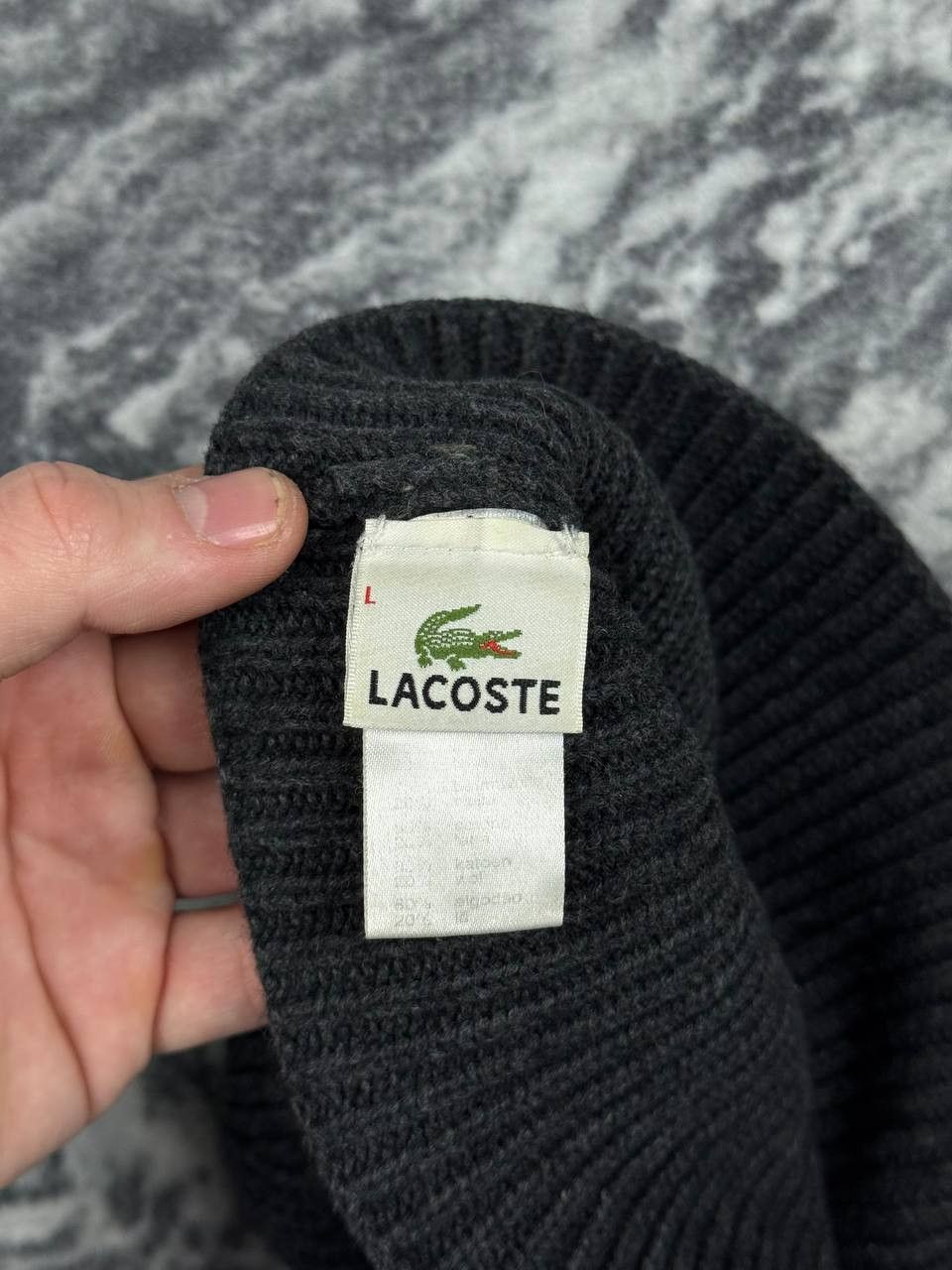 Lacoste Vintage lacoste Hat Beanie Wool Big Logo Size ONE SIZE - 6 Thumbnail