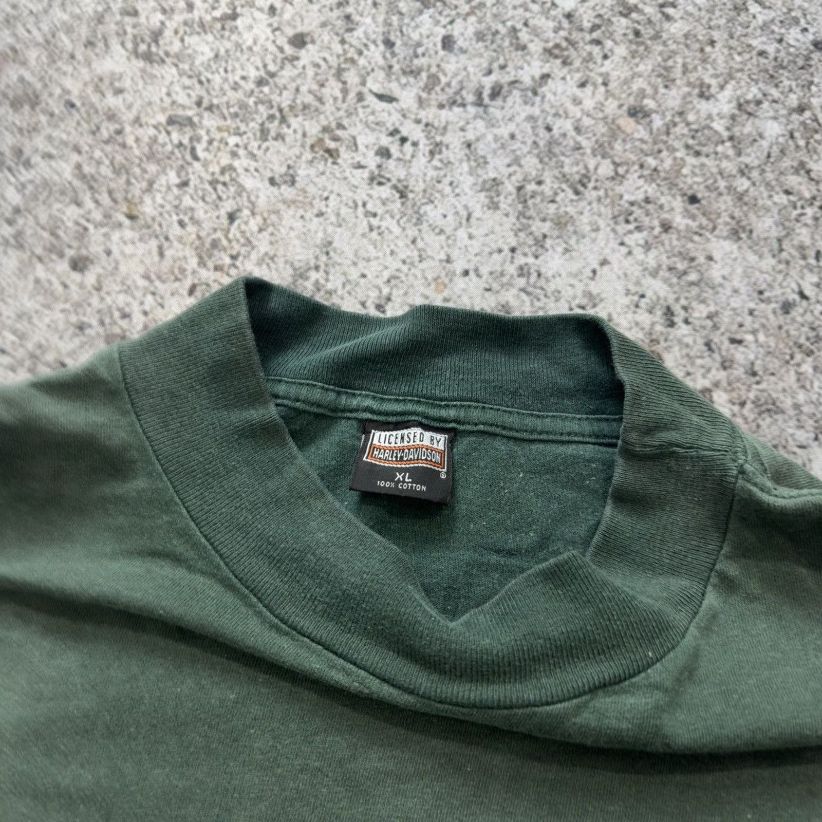 Harley Davidson Vintage 90s Faded Harley Davidson Longsleeve Size US XL / EU 56 / 4 - 3 Thumbnail