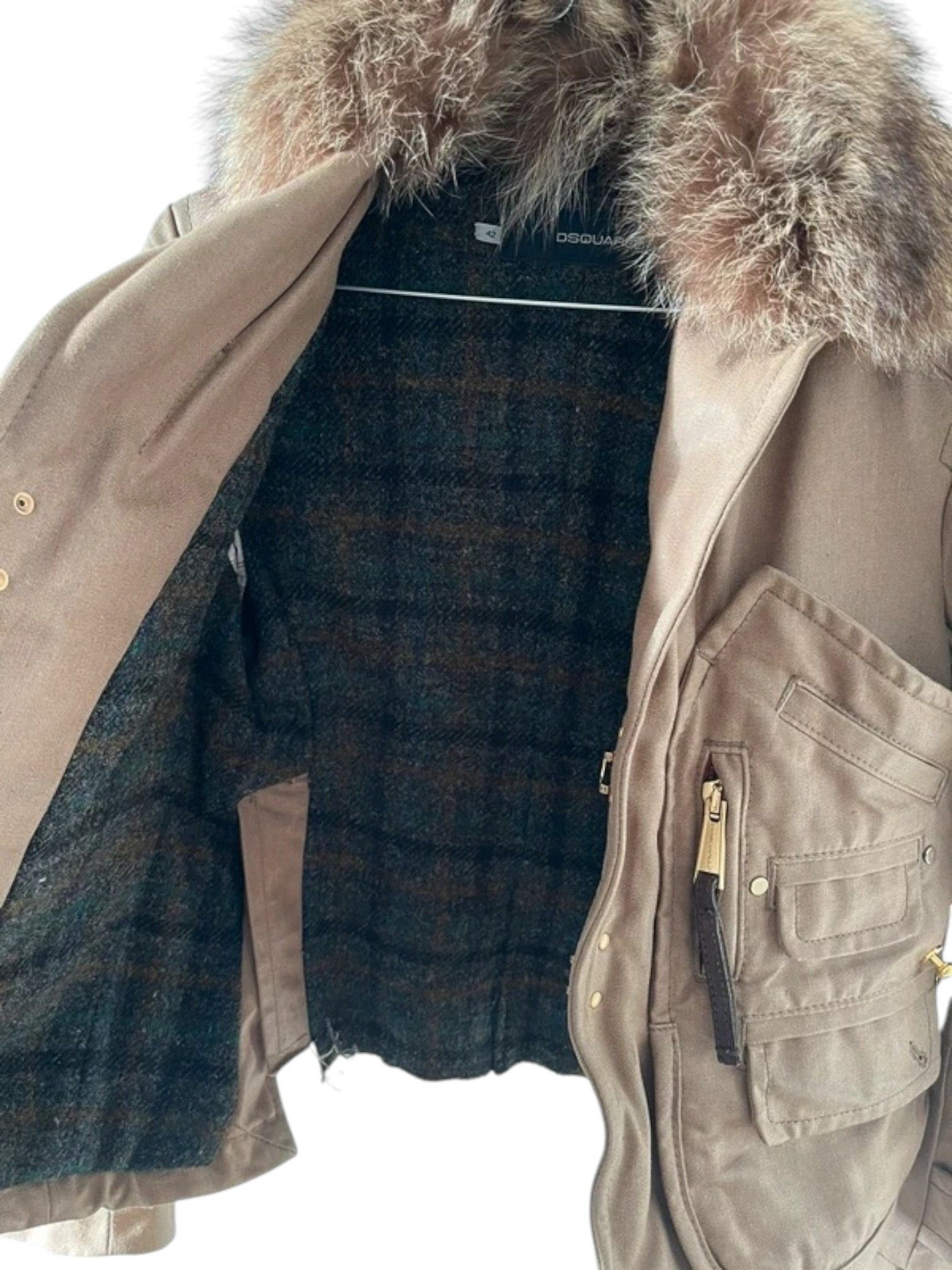 Dsquared2 Dsquared² Fur Collar Utility Field Jacket Size US XS / EU 42 / 0 - 5 Thumbnail