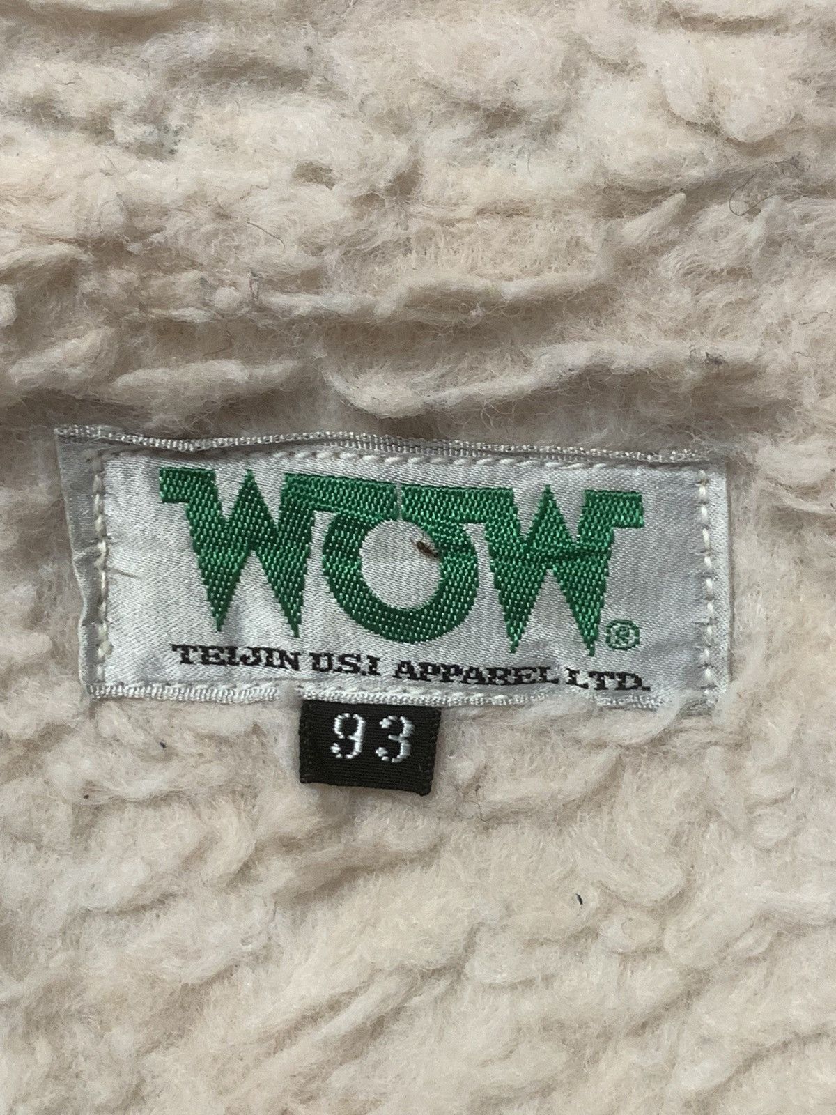 Japanese Brand × WOW Couture Rare Design Wow Tei Jin U.S.I Apparel Sherpa Jackets Size L / US 10 / IT 46 - 4 Thumbnail
