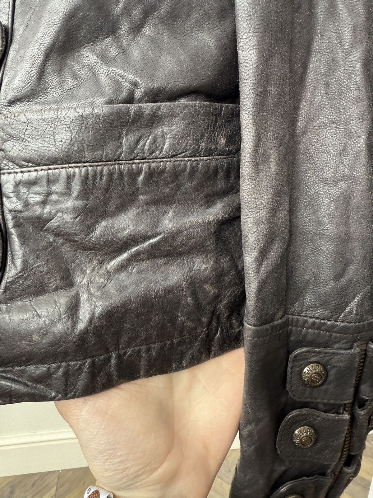 Harley Davidson Vintage Harley-Davidson Archive Faded Leather Women's Jacket Size S / US 4 / IT 40 - 9 Thumbnail