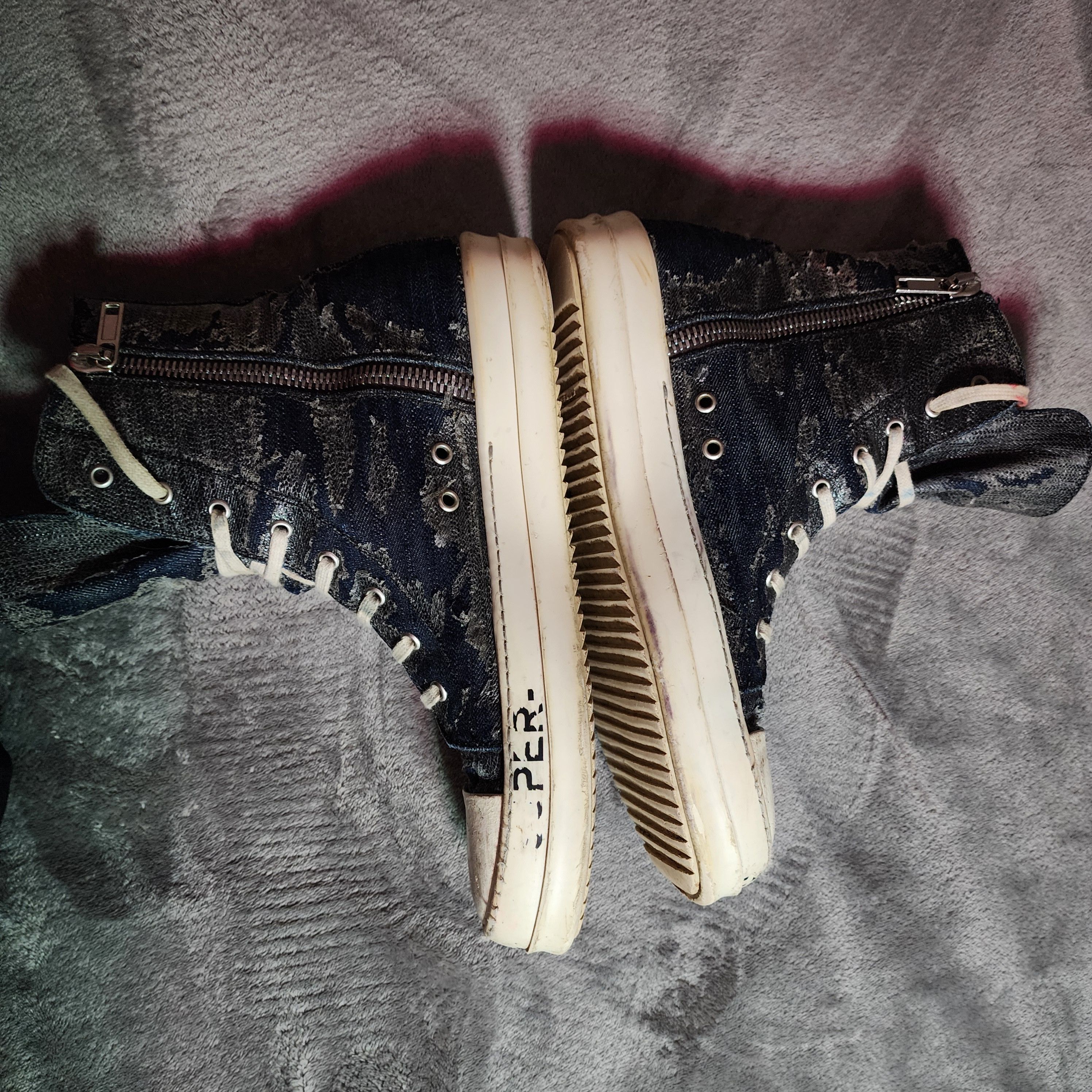Rick Owens Drkshdw Rick Owens "SUB-HUMAN" Ramones Size US 11 / EU 44 - 2 Thumbnail