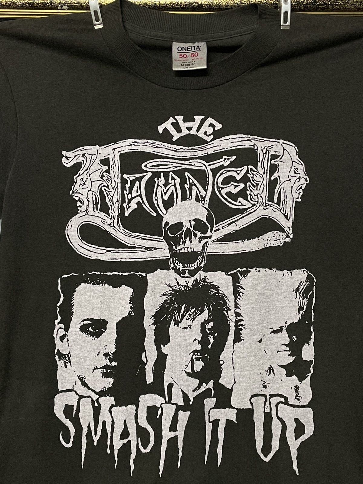 Vintage Vintage 90s The Damned Smash It Up Og Punk Sunfaded Tshirt Size US M / EU 48-50 / 2 - 3 Thumbnail
