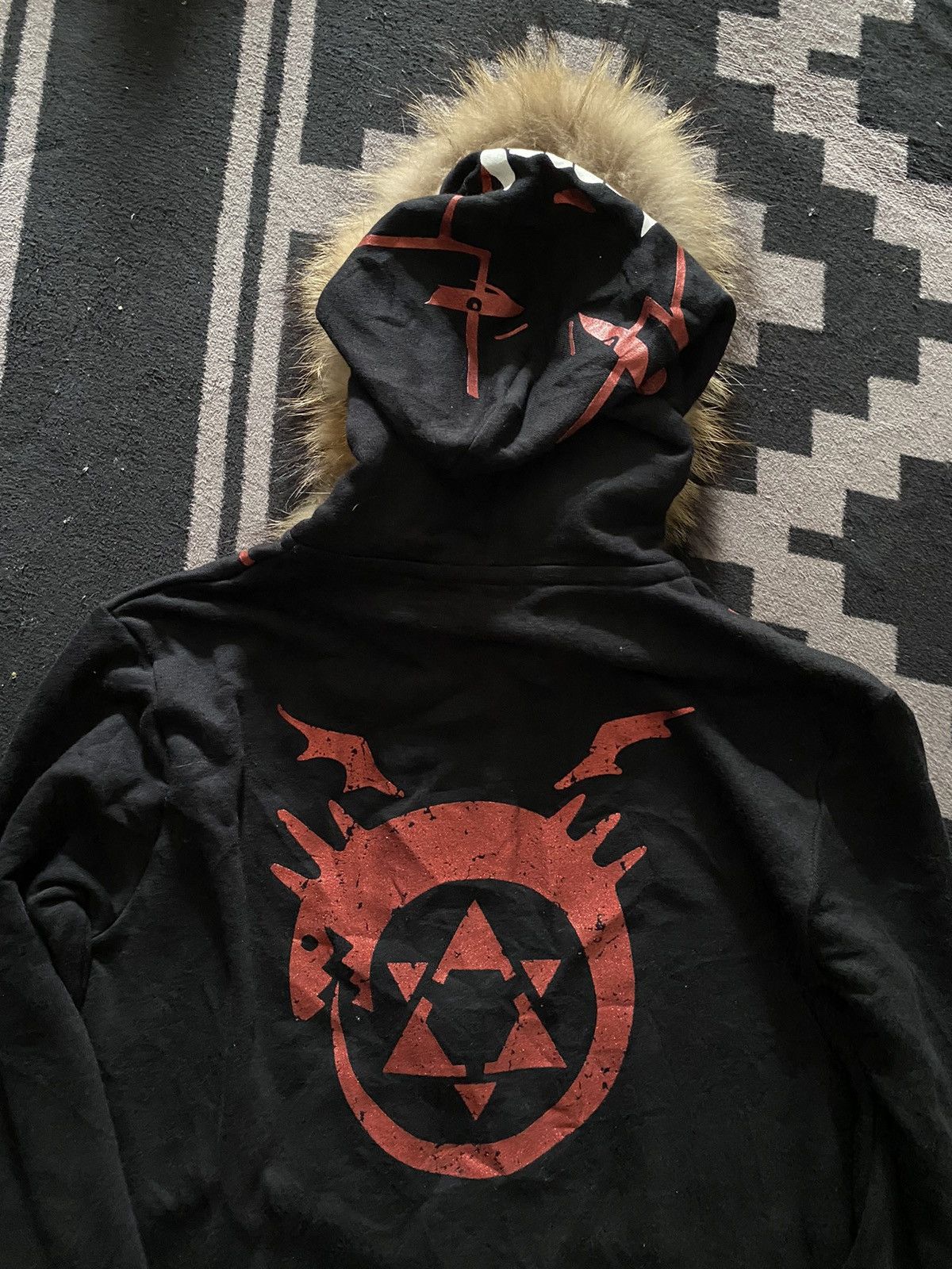 Anime × Cartoon Network × Vintage BNWT full metal alchemist anime cosplay fur zip hoodie Size US M / EU 48-50 / 2 - 5 Thumbnail