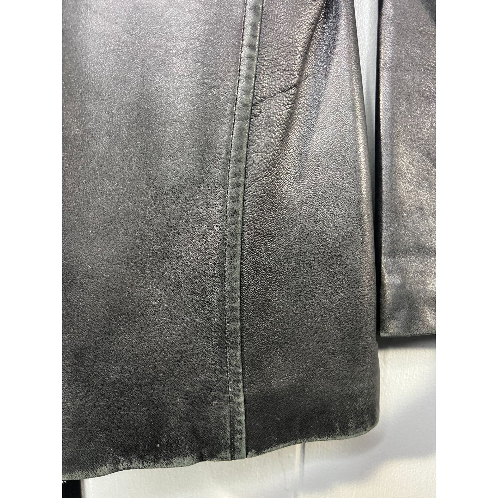 Andrew Marc Soft Marc New York Andrew Women MD button Black Leather Jack Size M / US 6-8 / IT 42-44 - 6 Thumbnail