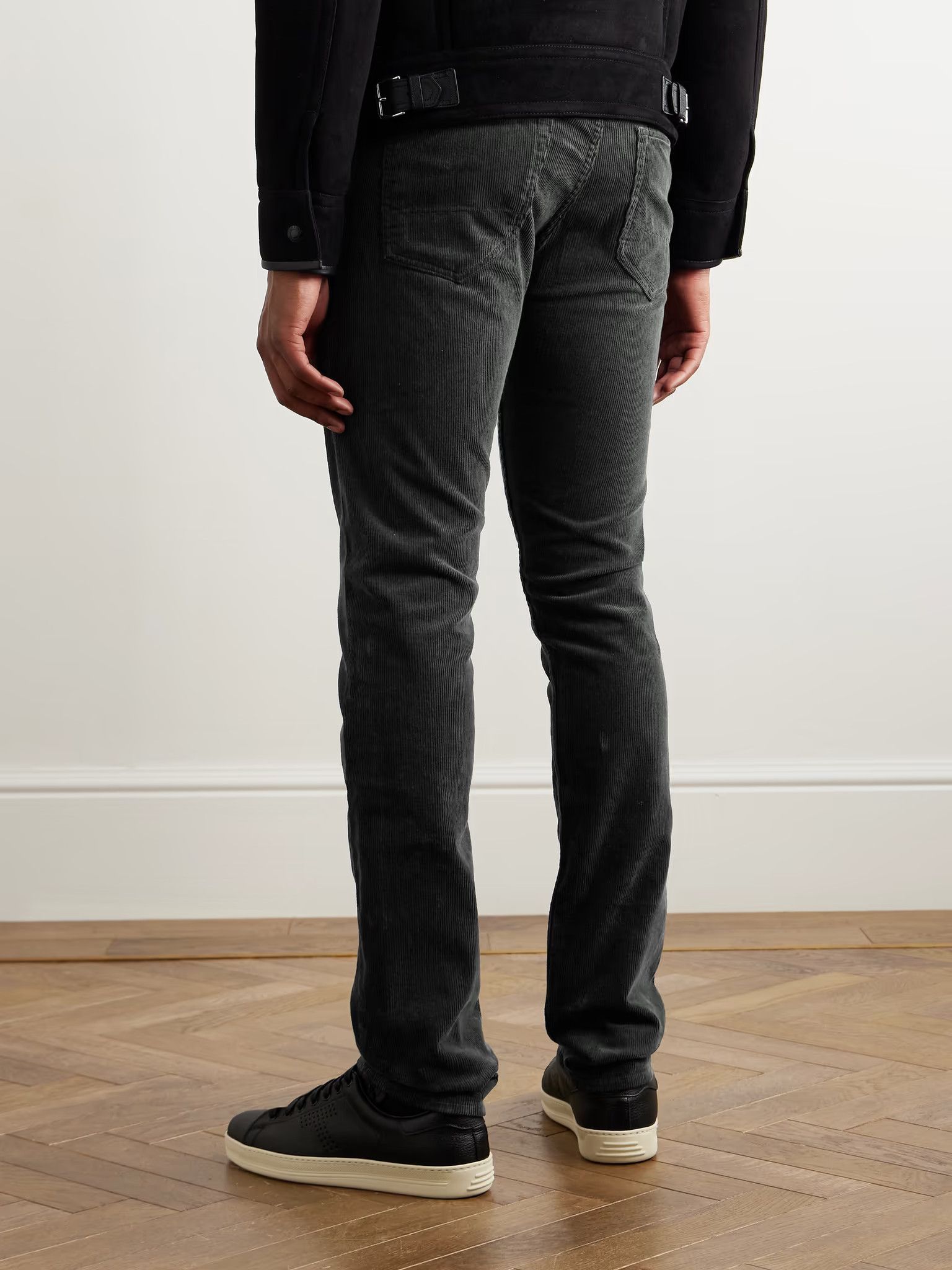 Tom Ford o1w1db10225 TFD001 Corduroy Trouser in Anthracite Grey Size US 38 / EU 54 - 4 Thumbnail