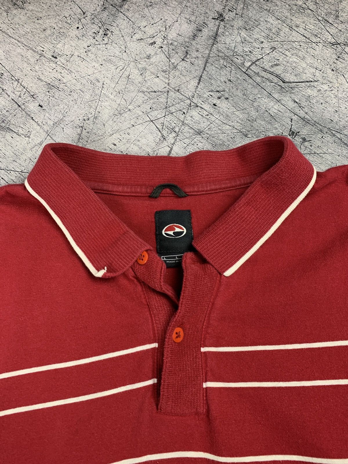 Vintage Vintage Nike 90s Polo Shirt Buttons-Ups Striped rare Size US L / EU 52-54 / 3 - 6 Thumbnail