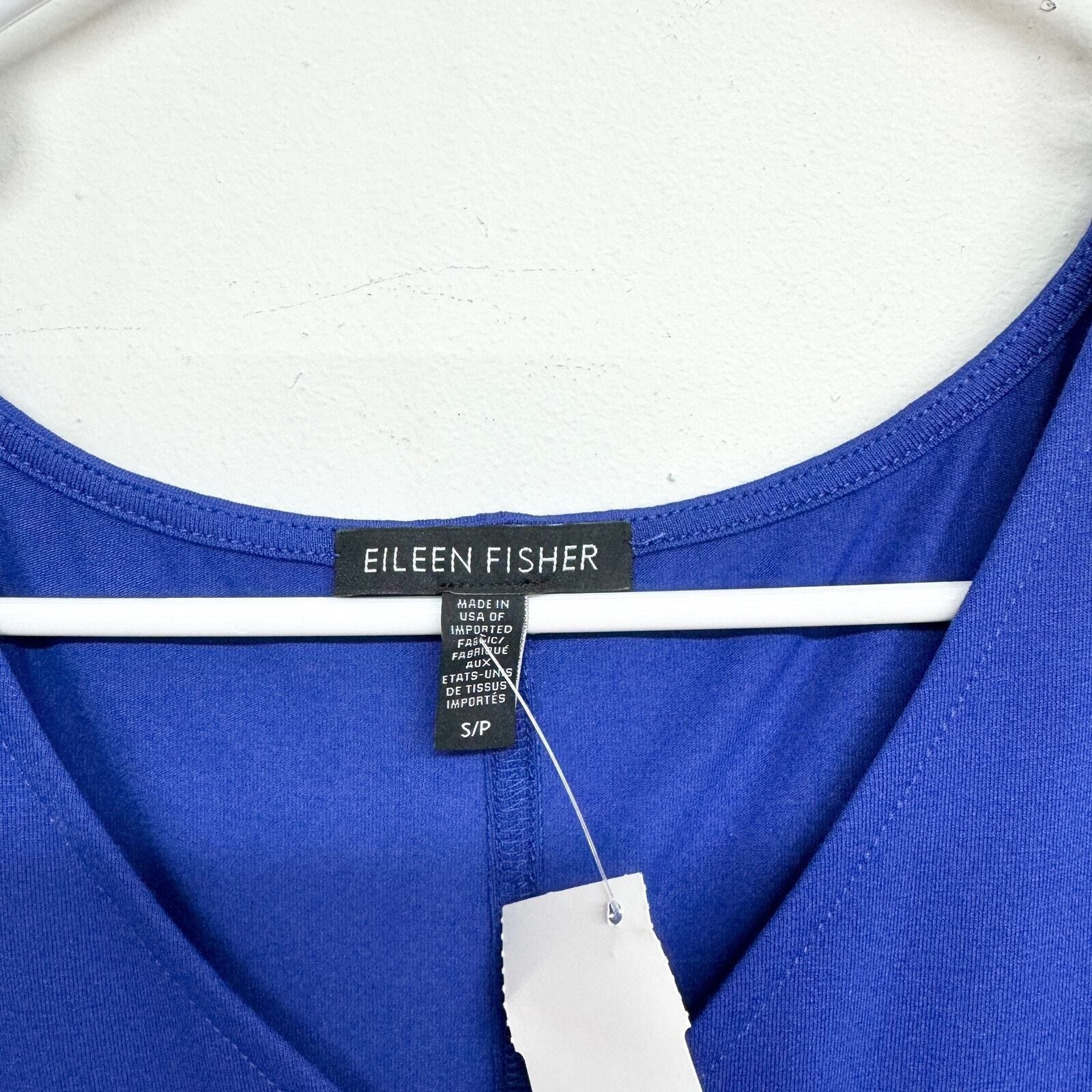 Eileen Fisher Eileen Fisher Tunic V Neck Electric Tank Dress Size Small Size S / US 4 / IT 40 - 3 Thumbnail
