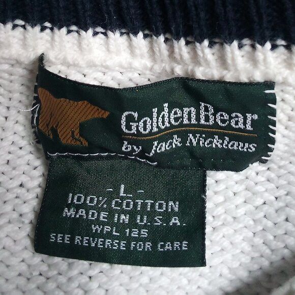 Golden Bear Vintage Golden Bear Jack Nicklaus Golf Crewneck Sweater Size US L / EU 52-54 / 3 - 3 Thumbnail