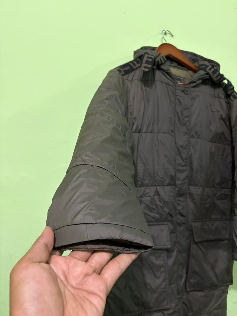 Fendi Vtg Fendi Roma Padded Jacket With Hoodie Logo Stripe Design Size US S / EU 44-46 / 1 - 2 Thumbnail