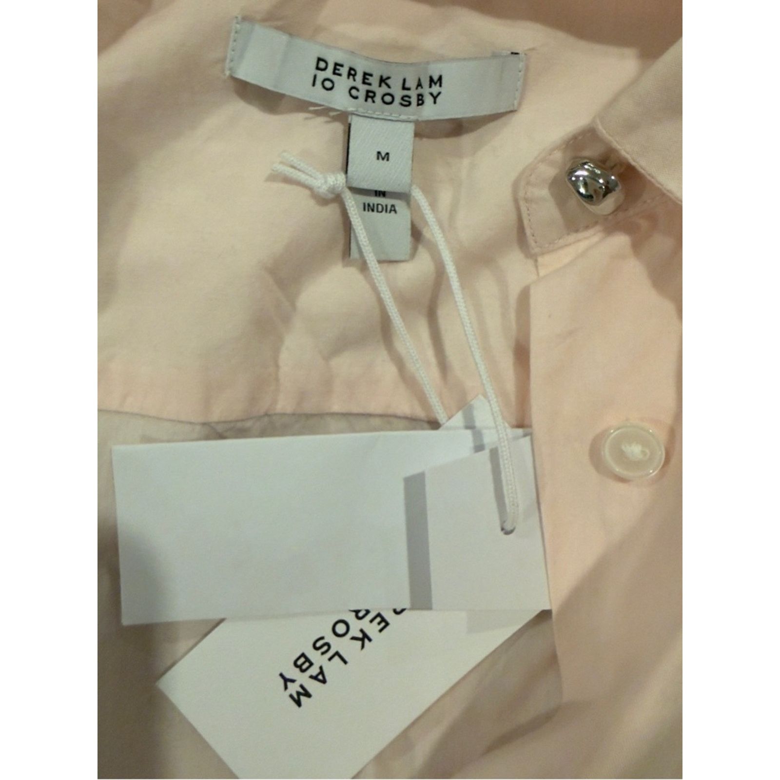 Derek Lam 10 Crosby Derek Lam 10 Crosby Valera Pleated Cotton-Blend Shirt Size M / US 6-8 / IT 42-44 - 6 Thumbnail