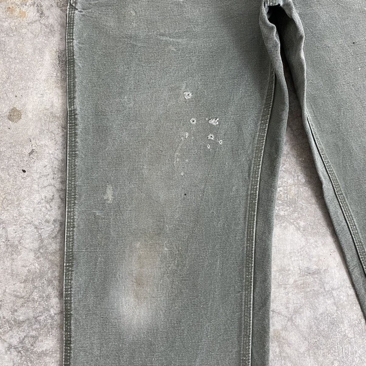 Carhartt Vintage Carhartt Faded Moss Green Carpenter Work Pants Size US 34 / EU 50 - 8 Thumbnail