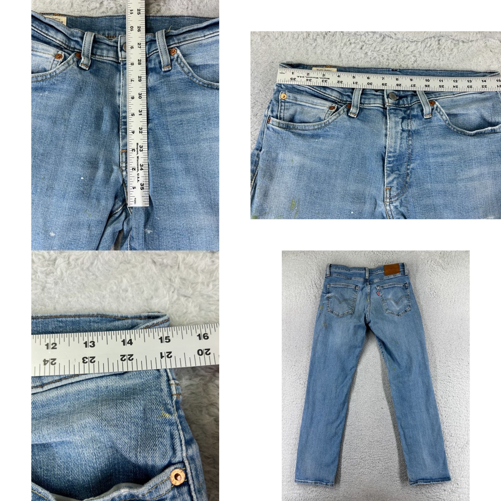 Levi's Levis Jeans Men 32 Blue Denim 511 Slim Fit 5-Pocket Cotton Blend Regular Inseam 29" Mid Rise Cotton Denim Read Read Size US 32 / EU 48 - 9 Thumbnail
