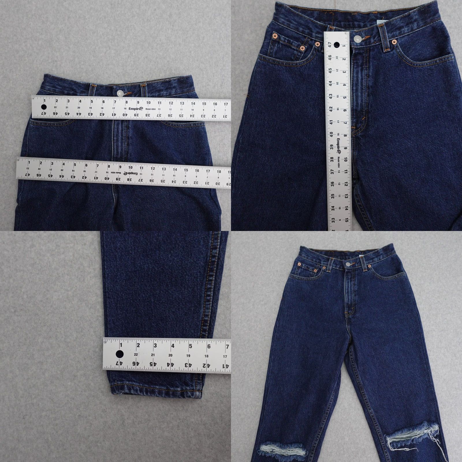 Levi's Levi's 560 Jeans Womens 29 29x30 VTG Loose Fit Straight Leg Denim Distressed Size 29" - 8 Thumbnail