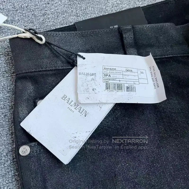 Balmain Balmain Men's Black Denim Casual Pants . Size US 42 / EU 58 - 7 Thumbnail