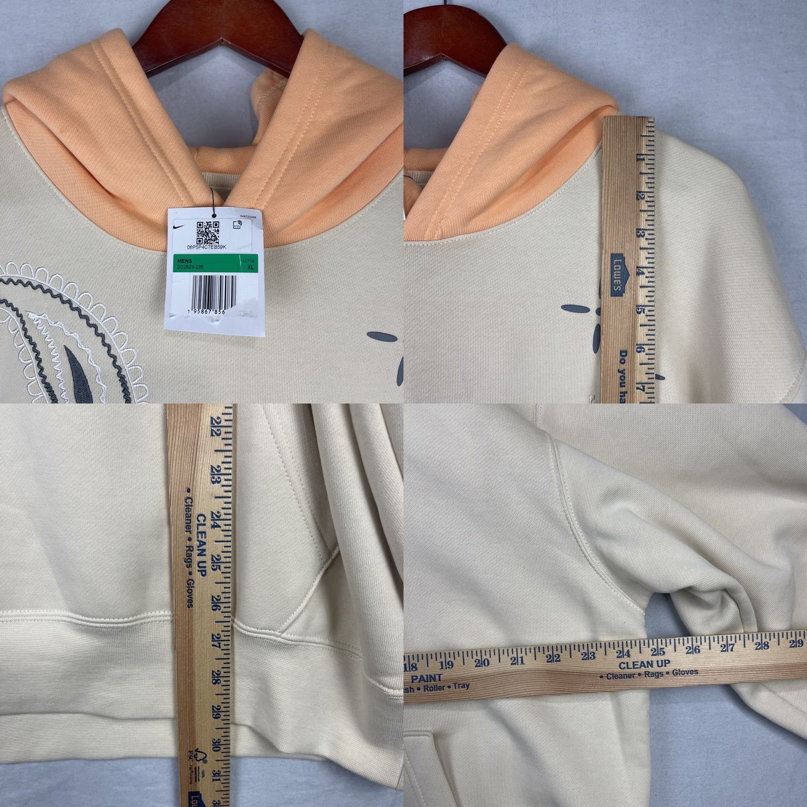 Jordan Brand Air Jordan Hoodie Mens XL Russell Westbrook Why Not? Sail Sweatshirt DO2503-235 Size US XL / EU 56 / 4 - 8 Thumbnail