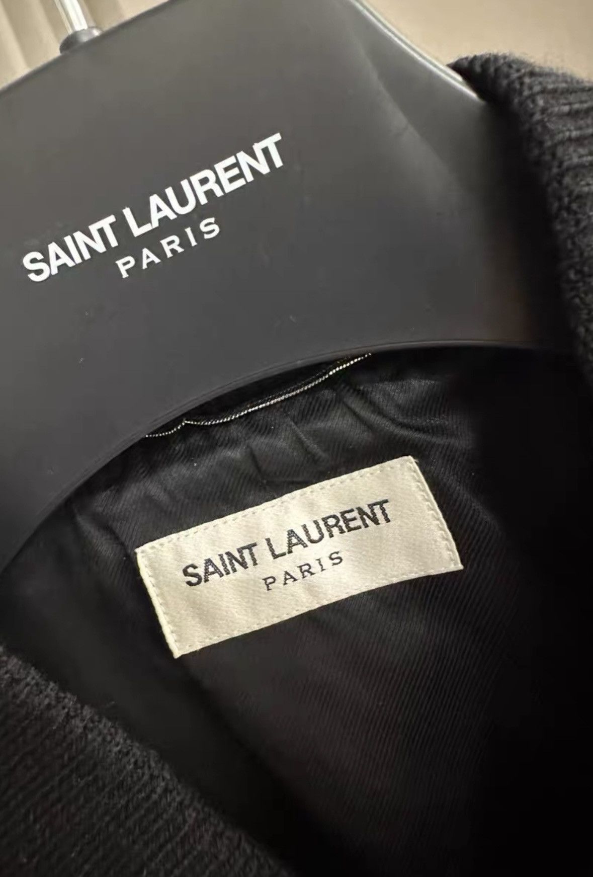 Saint Laurent Paris Saint Laurent Paris SLP 2017FW Red & Black Leather Heaven Size US L / EU 52-54 / 3 - 3 Thumbnail