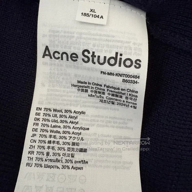 Acne Studios Acne Studios Half High Neck Knit Sweater, Woolen Sweater Size US L / EU 52-54 / 3 - 4 Thumbnail