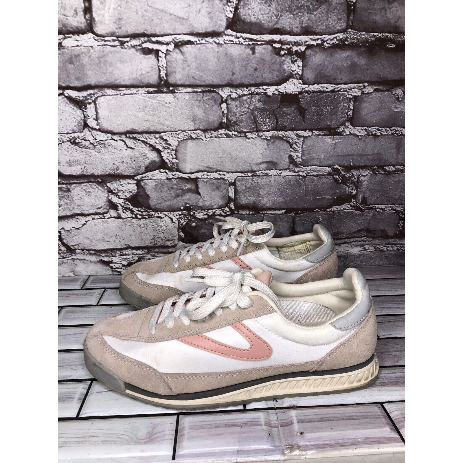 Tretorn Tretorn Rawlins Pink White Colorblock Lace Up Low Sneakers W Size US 8 / IT 38 - 6 Thumbnail