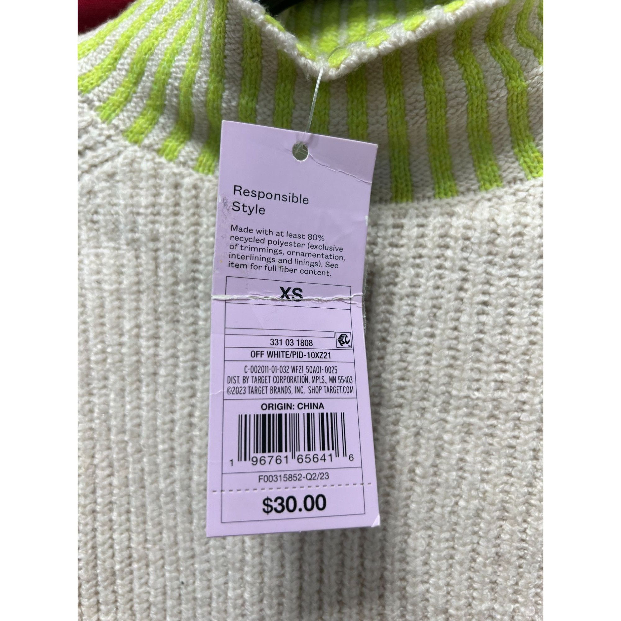 Other Wild Fable - Women's Mock Turtleneck Boxy Pullover Sweater - Size XS / US 0-2 / IT 36-38 - 9 Thumbnail