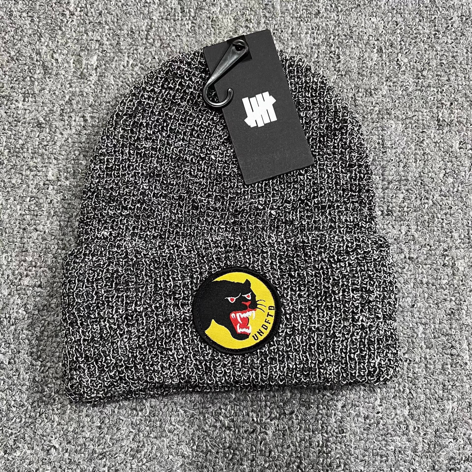 Undefeated Undefeated Small Leopard Head Embroidered Knit Beanie Q7 Size ONE SIZE - 8 Thumbnail