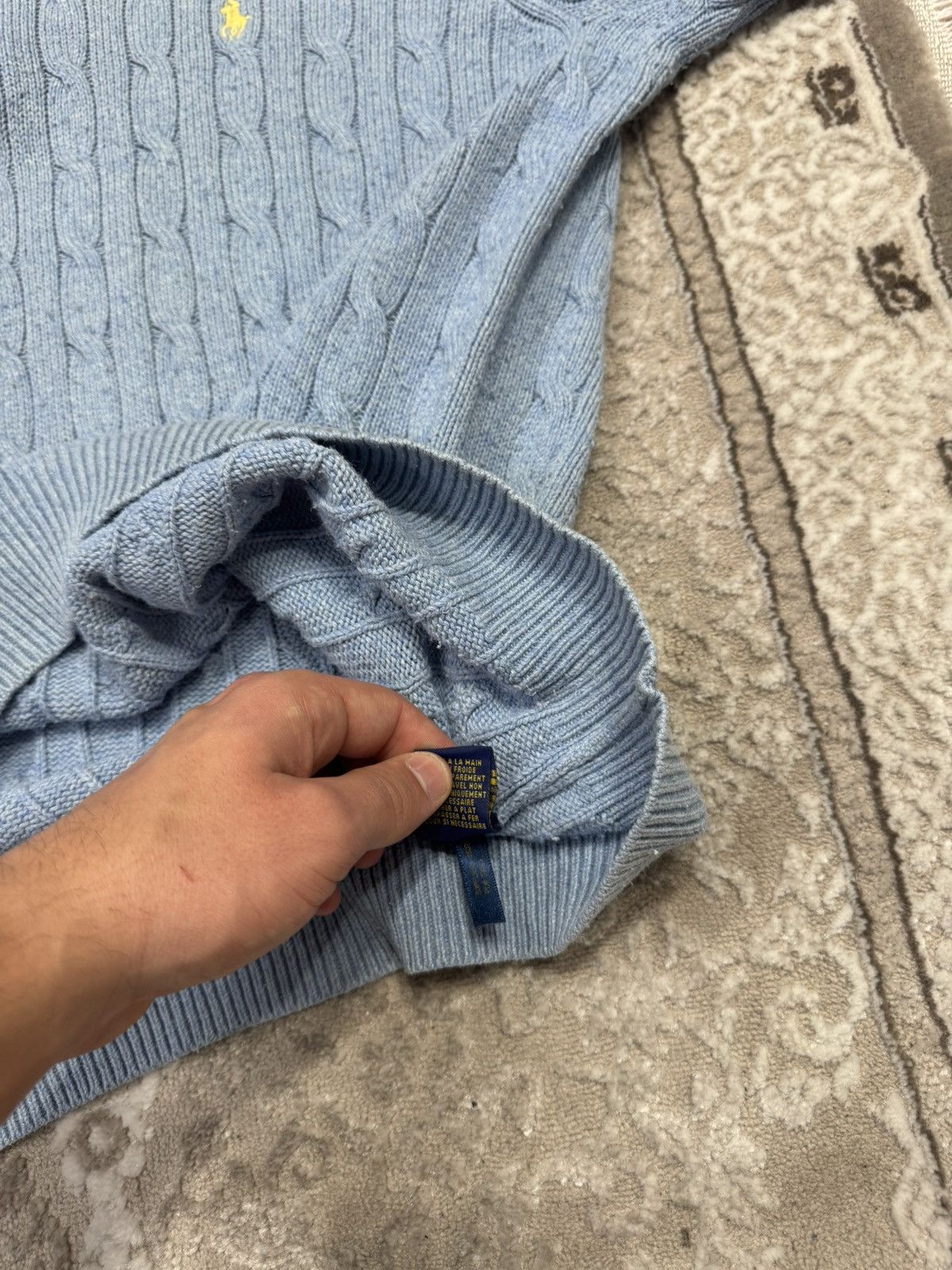Polo Ralph Lauren Vintage 90S 1/3 Polo Ralph Lauren PRL Zip Knited Sweater Size US L / EU 52-54 / 3 - 9 Thumbnail