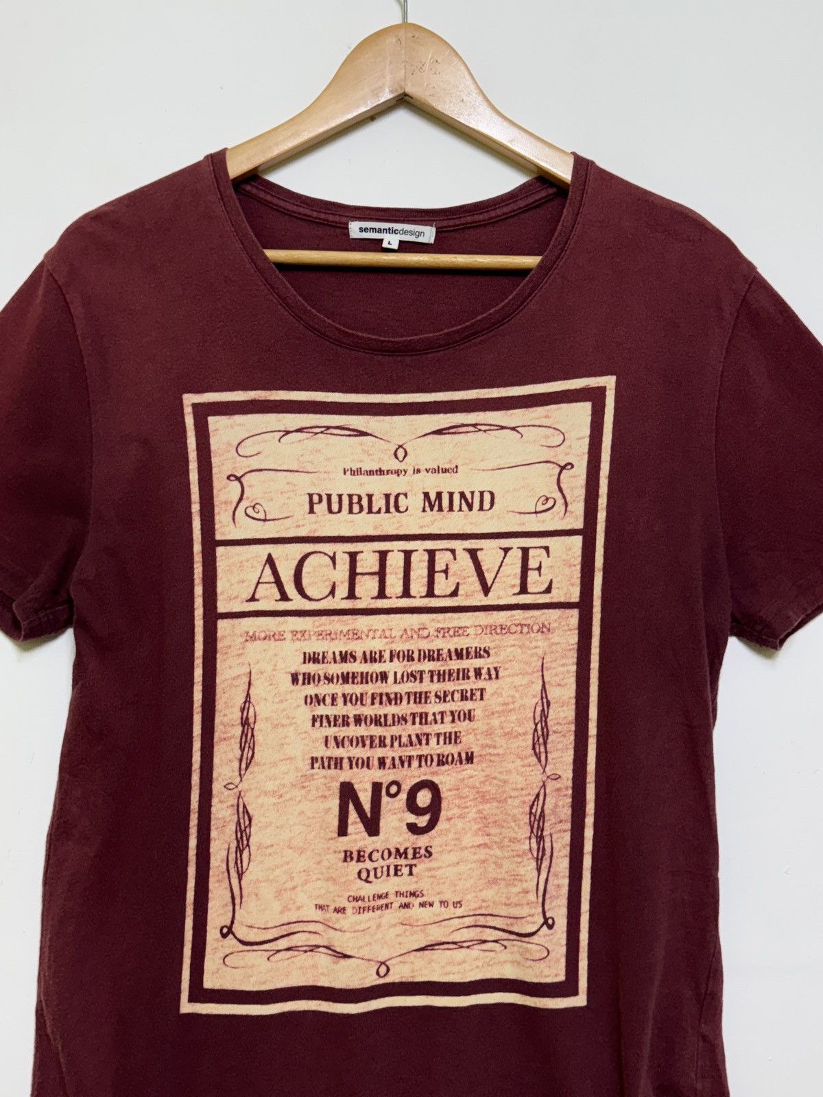 semanticdesign Semantic Design faded Philanthropy Public Mind Quote tee Size US S / EU 44-46 / 1 - 5 Thumbnail