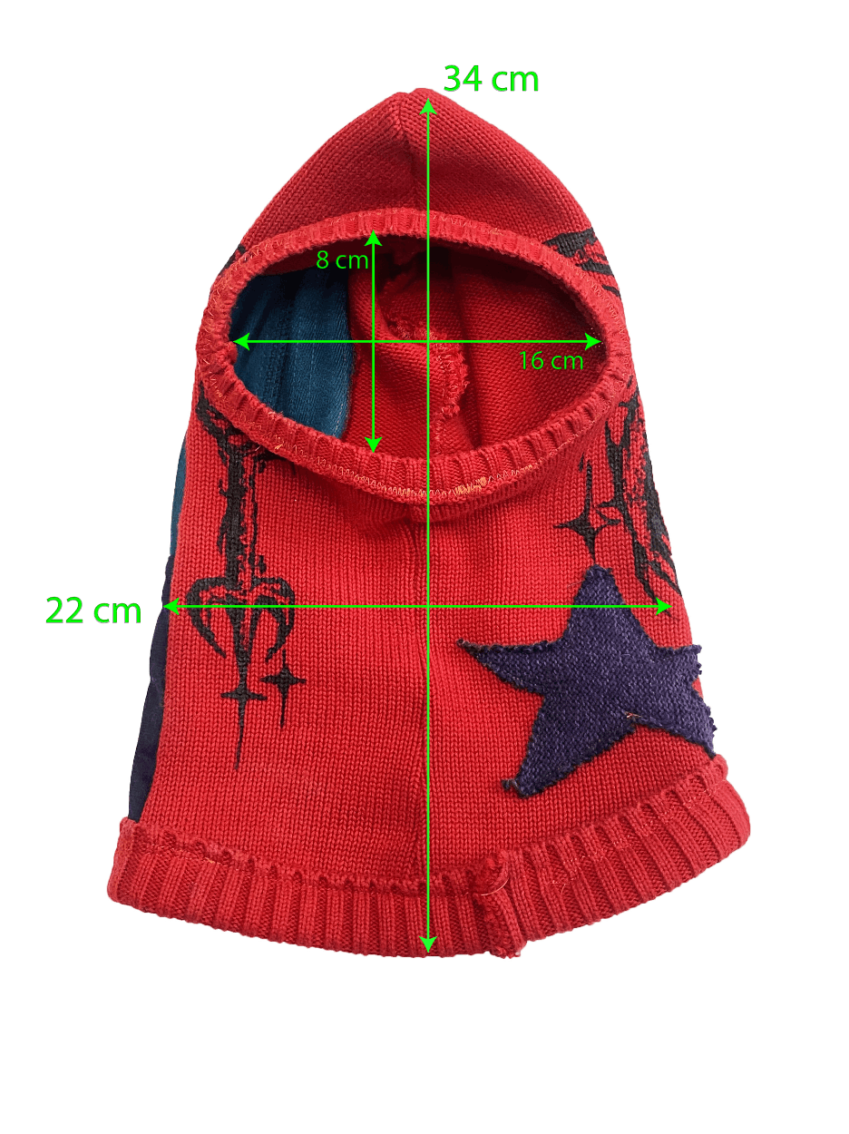 Other 1 OF 1 Custom Handmade Full Face Knit Balaclava Size ONE SIZE - 6 Thumbnail