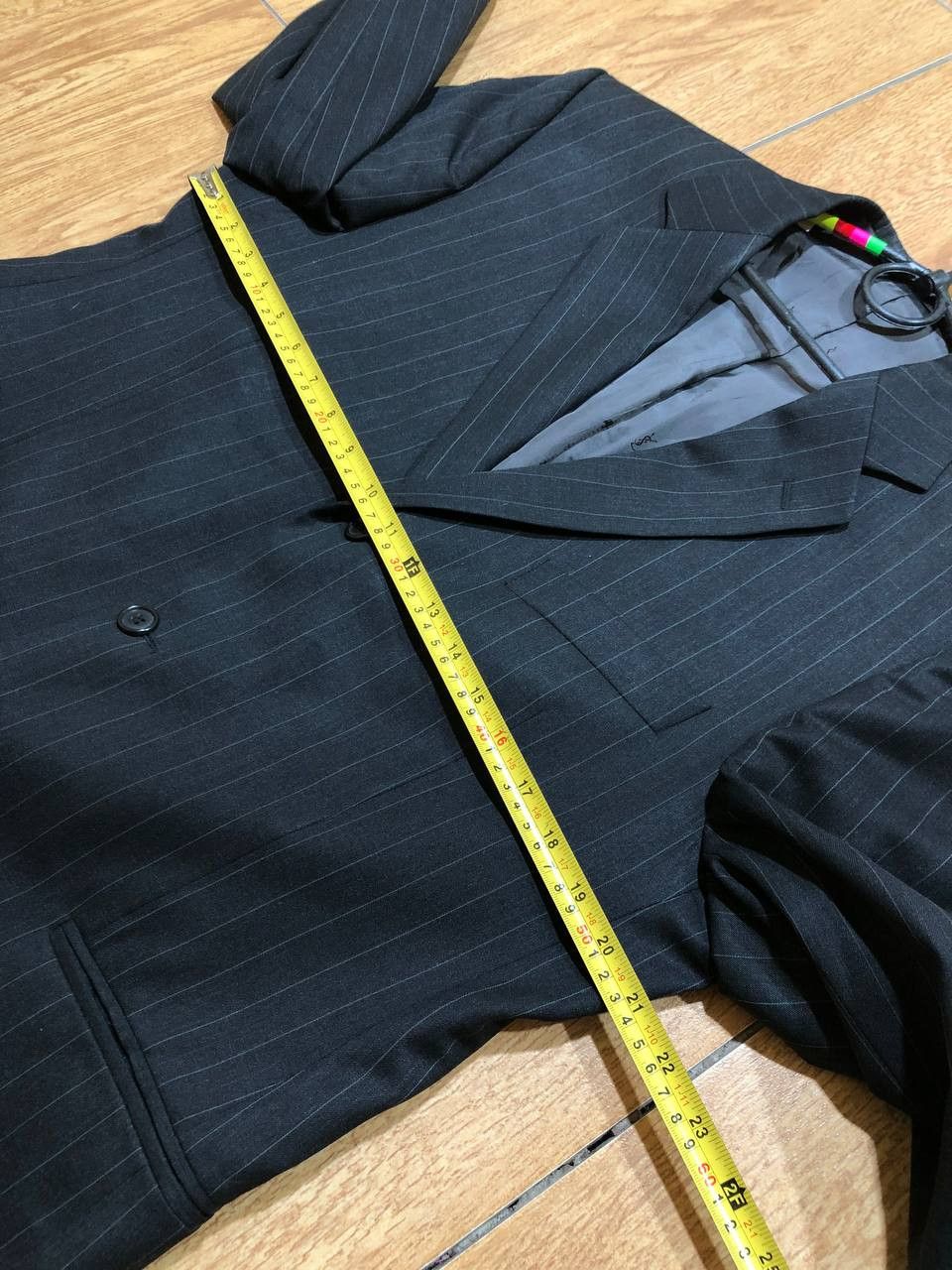 Yves Saint Laurent Vintage Yves Saint Laurent Striped Blazer Classic Size 52R - 9 Thumbnail