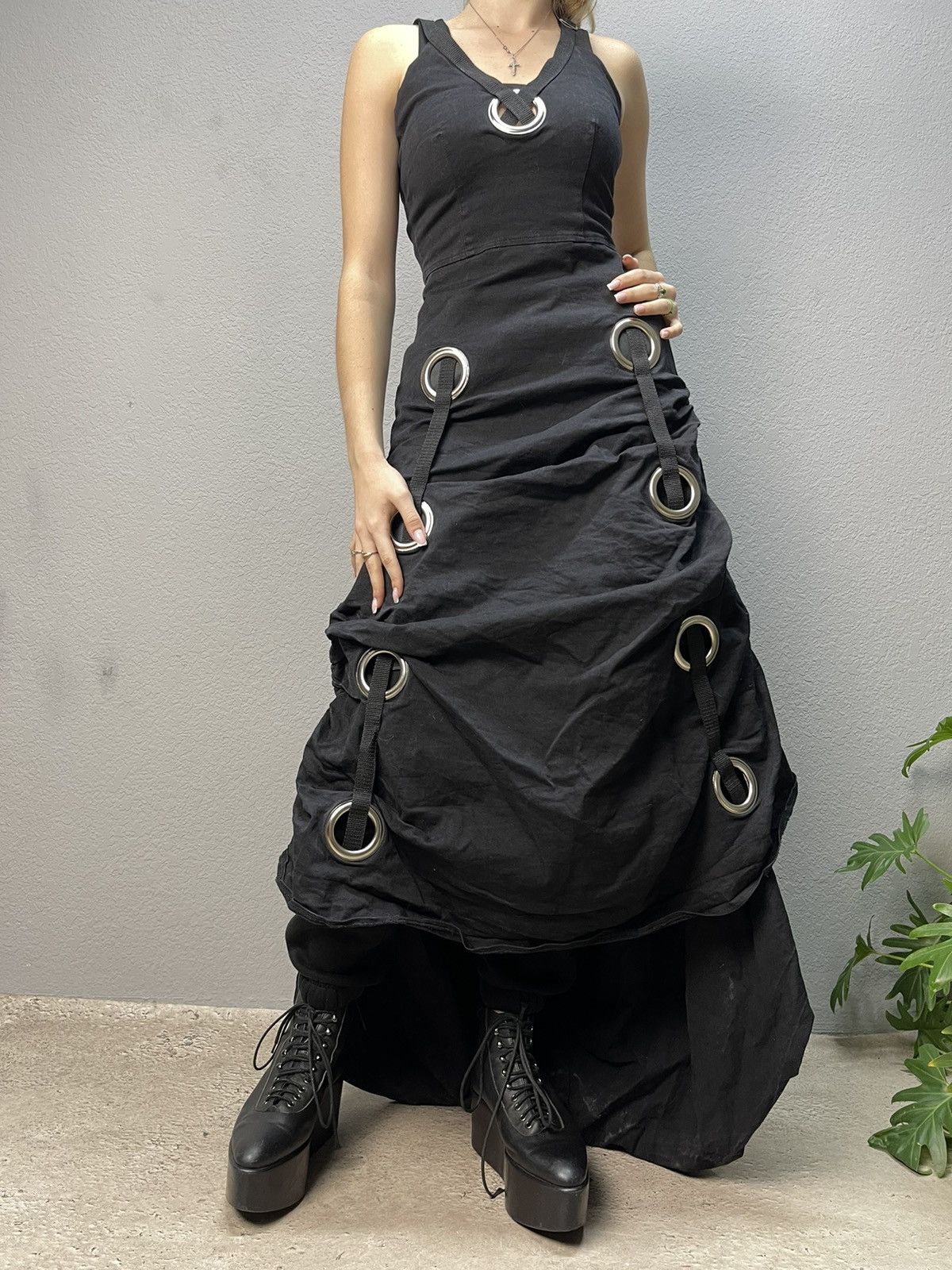 Other Dress Avant Garde vintage Y2K rare black J.P.G Size XS / US 0-2 / IT 36-38 - 1 Thumbnail