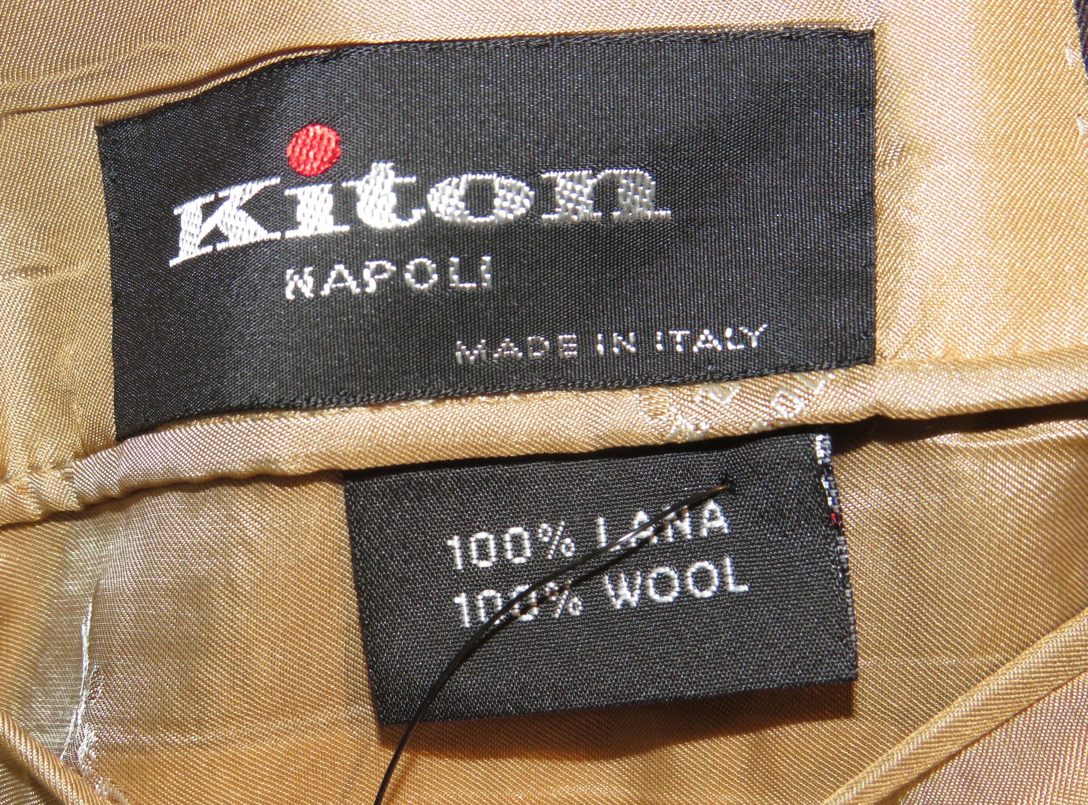 Kiton 14 Micron Super 180 Solid Brown Two Button Suit 48L NWT 8870 Size 48L - 17 Thumbnail