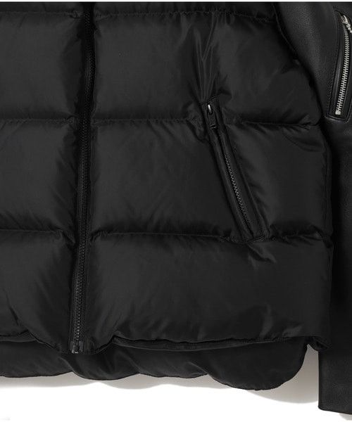 Undercover Undercover Japan Docking Leather Sleeve Down Jacket Size US XL / EU 56 / 4 - 5 Thumbnail