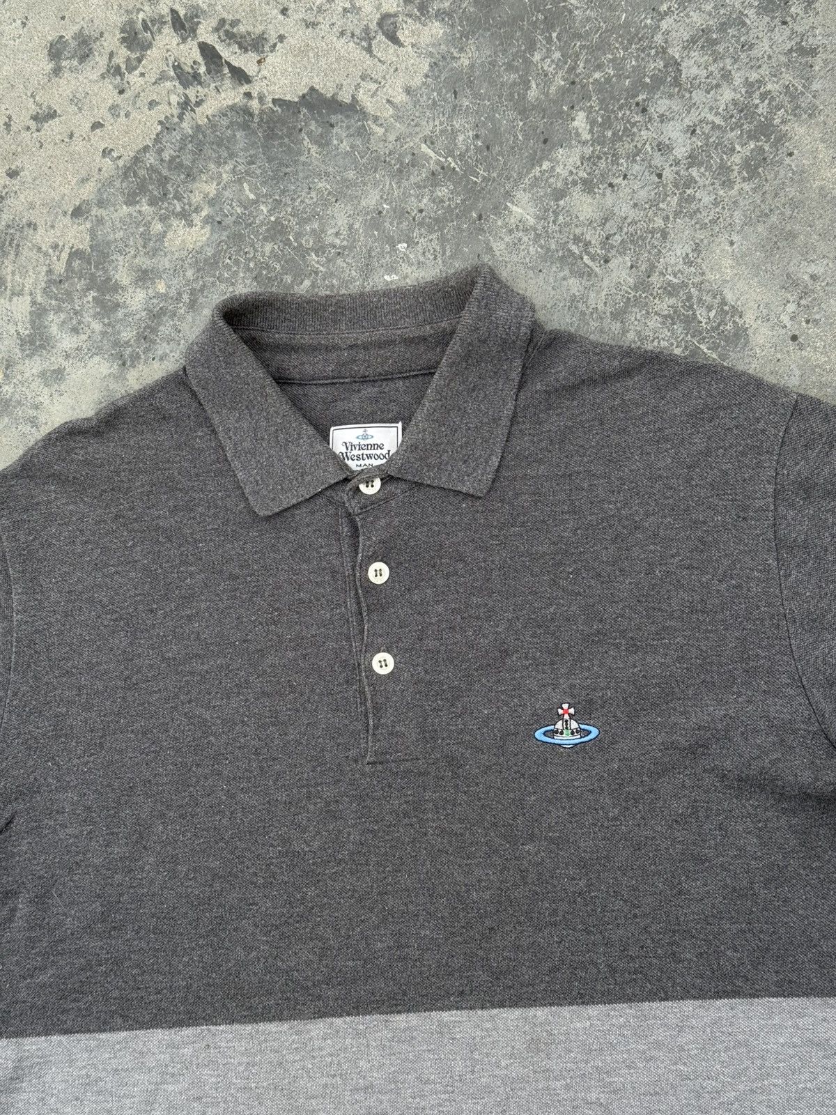 Vivienne Westwood Vintage Vivienne Westwood Polos Grey T-shirt Size US L / EU 52-54 / 3 - 6 Thumbnail