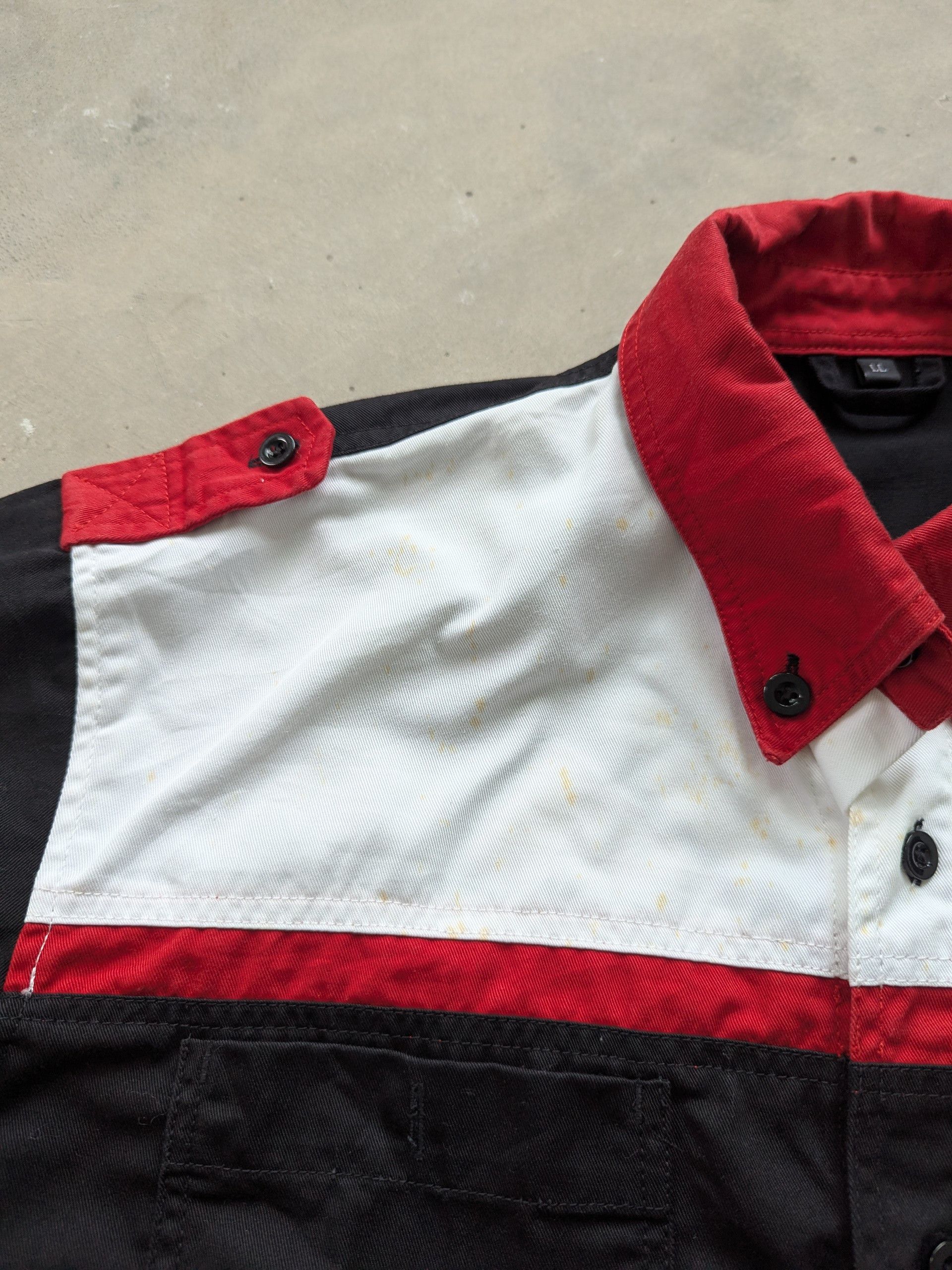 Japanese Brand × Vintage Vintage Uniform G Craft Shirt Button Up Colour Block Size US L / EU 52-54 / 3 - 7 Thumbnail