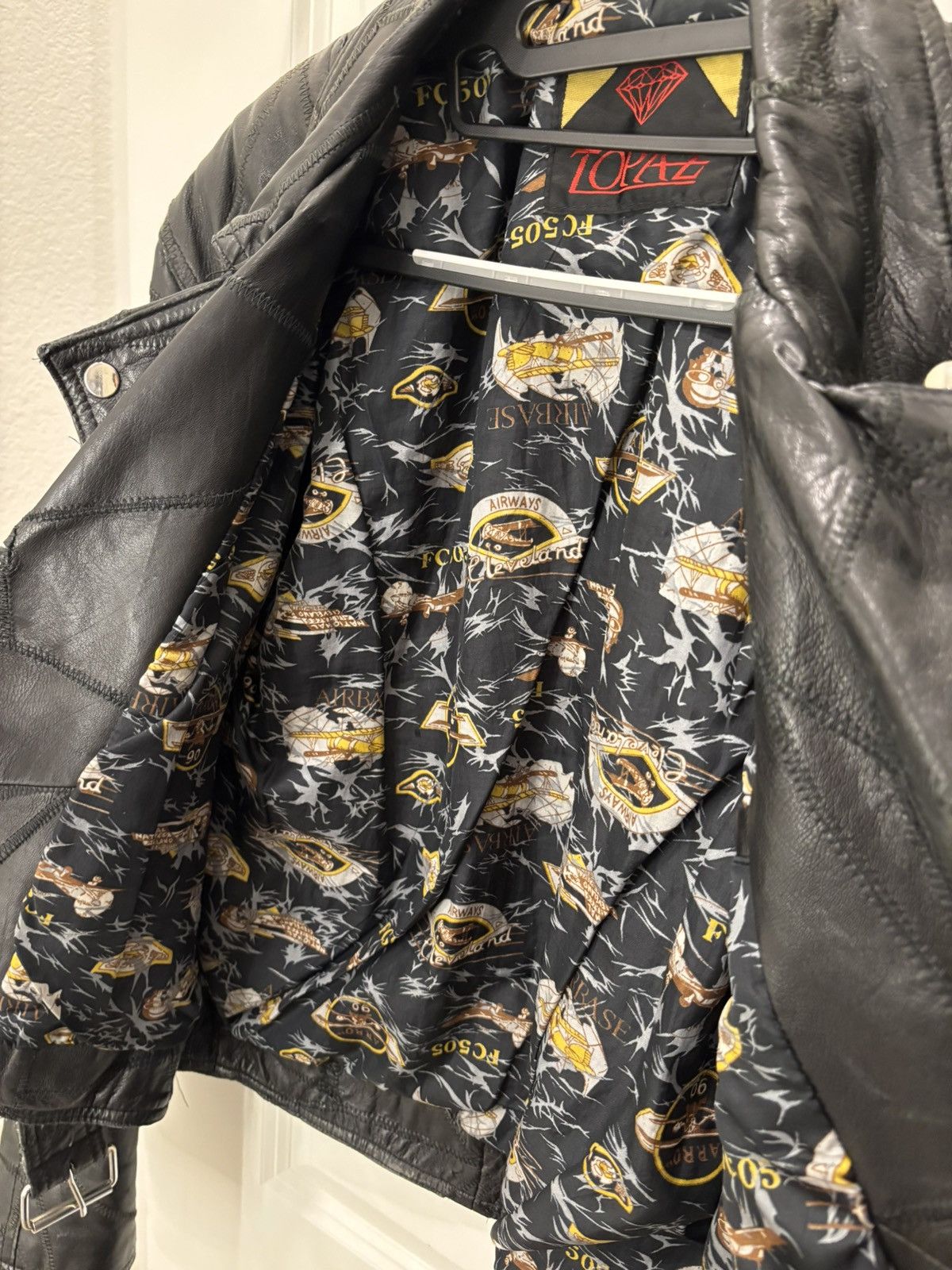 Vintage Black Leather Stitch Jacket Size US M / EU 48-50 / 2 - 4 Thumbnail