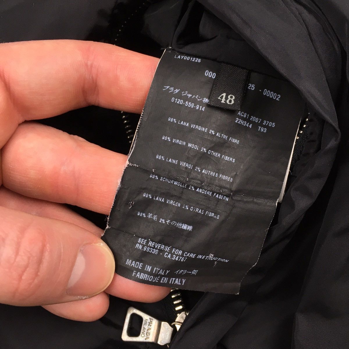 Prada FW’07 PRADA Linea Rossa Black Tab Reversible Nylon/Wool Coat Size US M / EU 48-50 / 2 - 14 Thumbnail