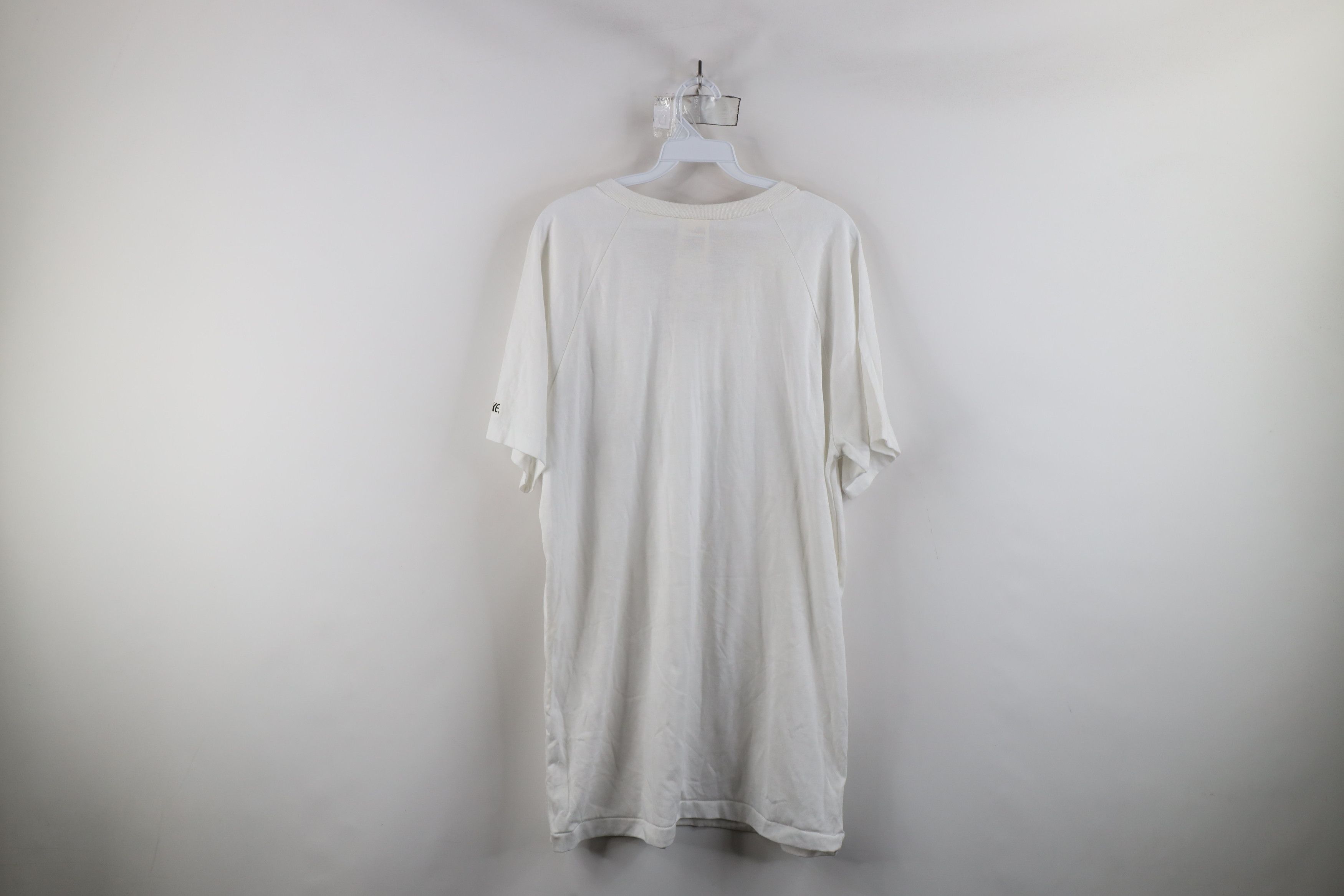 Vintage Deadstock Vintage 80s 90s Bike Henley T-Shirt White USA Size US L / EU 52-54 / 3 - 10 Thumbnail
