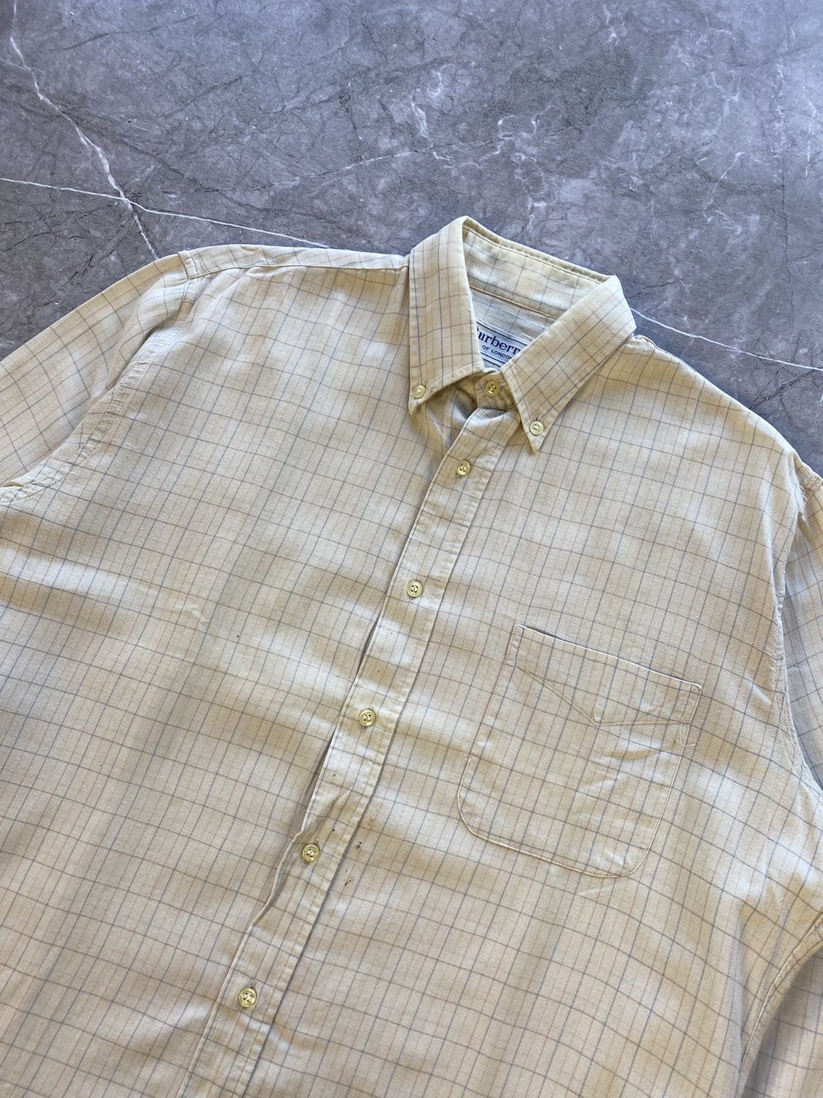 Burberry × Vintage Vintage Y2K Burberrys of London Flannel Shirt Button Up 90s Size US XL / EU 56 / 4 - 3 Thumbnail