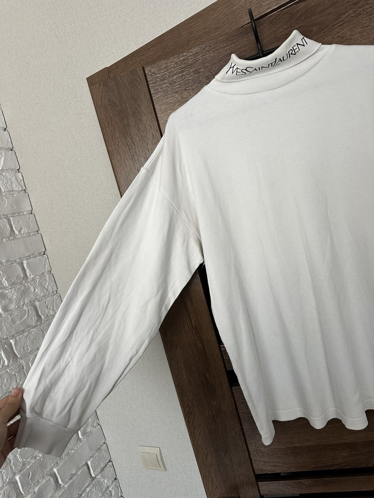 Yves Saint Laurent Yves Saint Laurent YSL Vintage Turtleneck Sweatshirt 90s Size US L / EU 52-54 / 3 - 13 Thumbnail