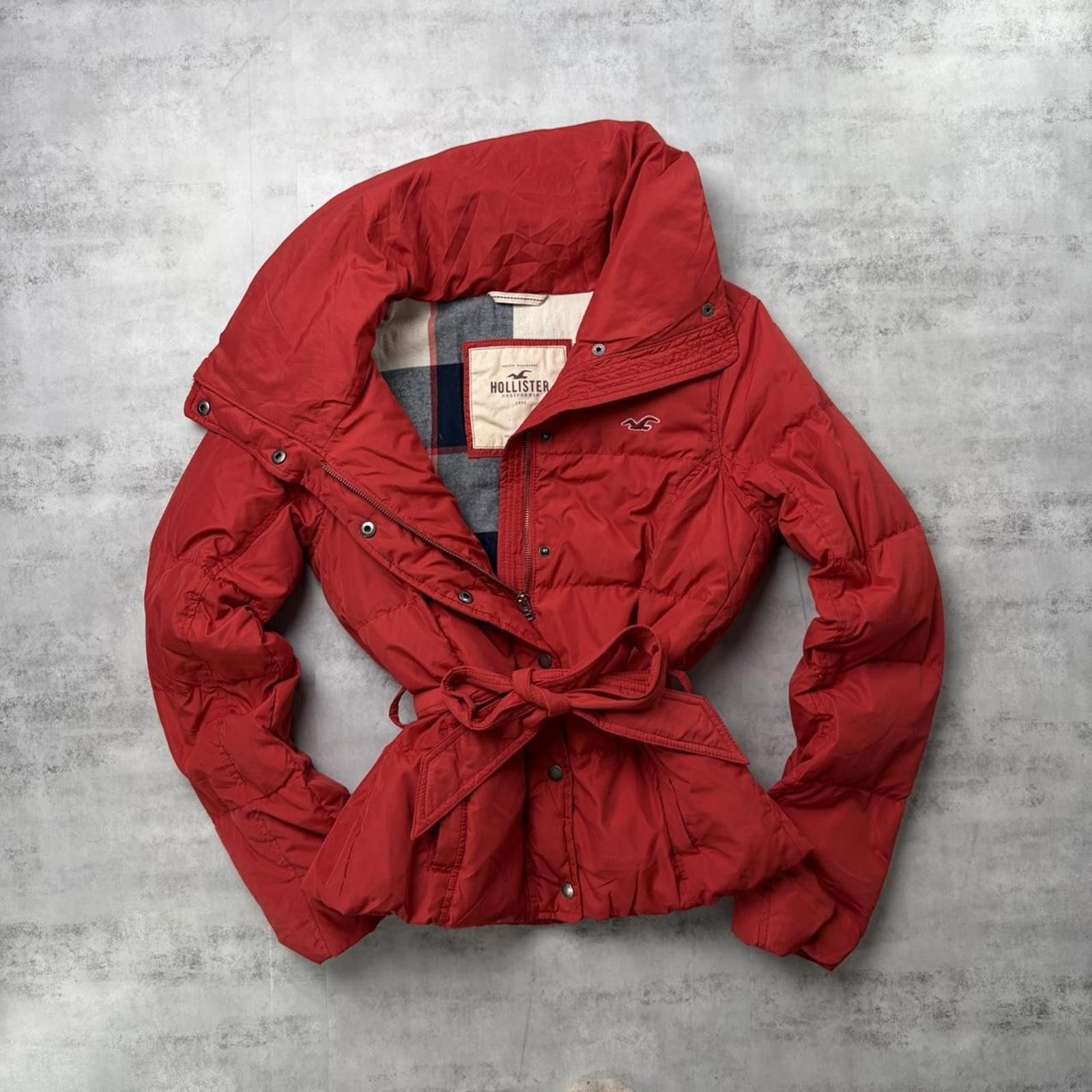 Other Y2K Red Hollister Grunge Plaid Lined Puffer Jacket Size L / US 10 / IT 46 - 1 Thumbnail