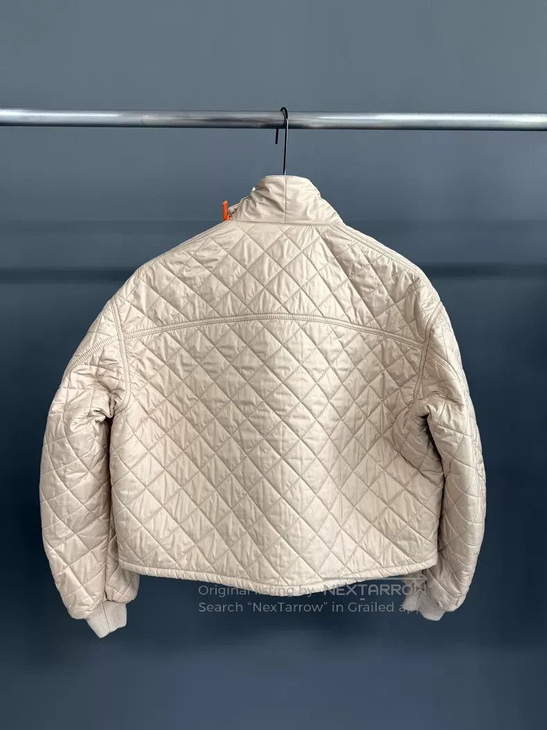 Hermes Hermes Khaki Diamond Quilted Cotton Jacket Size XS / US 0-2 / IT 36-38 - 2 Thumbnail