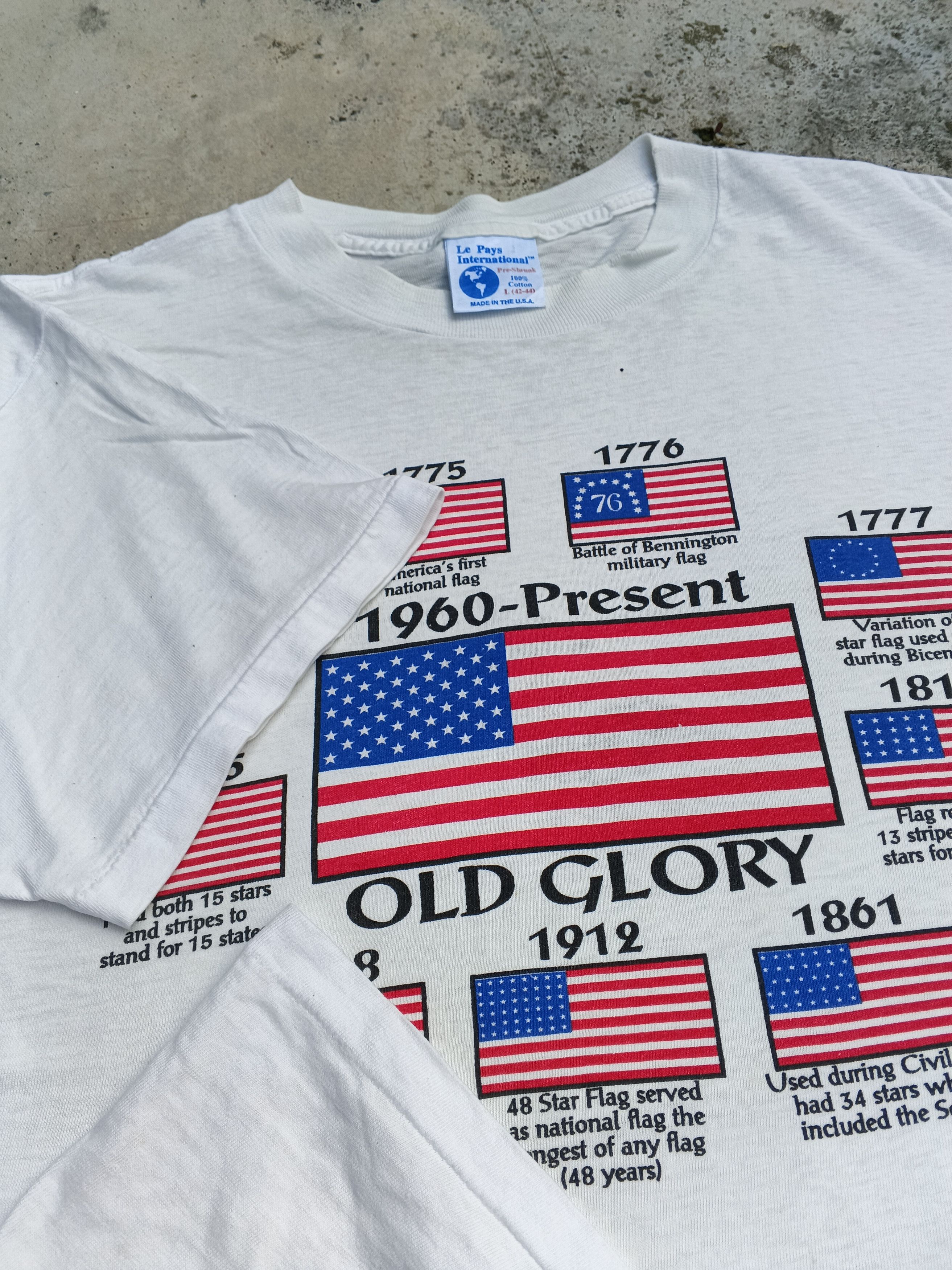 Vintage Vintage Distress 90s Old Glory America's Flag Size L Size US L / EU 52-54 / 3 - 8 Thumbnail