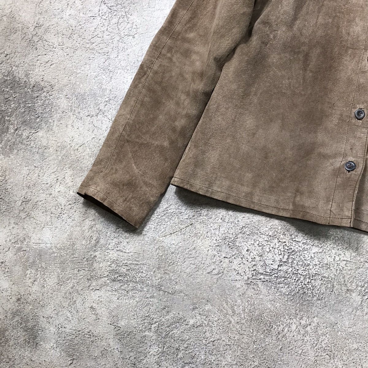 Japanese Brand VINTAGE Y2K SUEDE JACKET JAPAN CASUAL STREETWEAR 90s Size L / US 10 / IT 46 - 4 Thumbnail