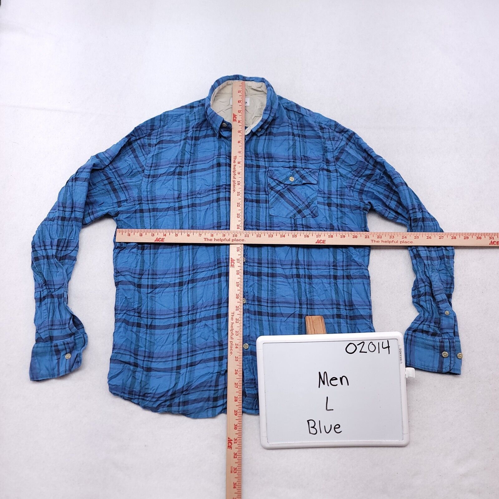 Sonoma Sonoma Madras Flannel Button Up Shirt Mens Size Large L Blue Size US L / EU 52-54 / 3 - 6 Thumbnail