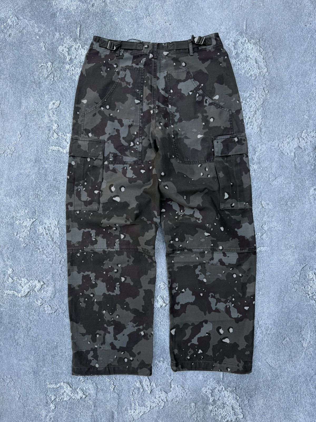 Kith NWT Kith Jaden Midnight Cookie Camo Logo Wide Aviator Pants Size US 30 / EU 46 - 7 Thumbnail