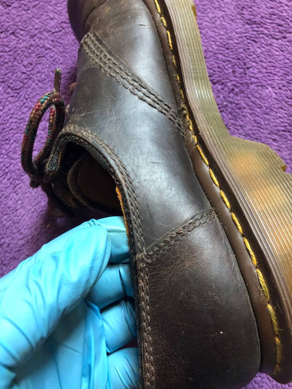 Dr. Martens DR. MARTENS LACE UP HIPSTER DARK BROWN DISTRESSED Size US 10 / EU 43 - 16 Thumbnail