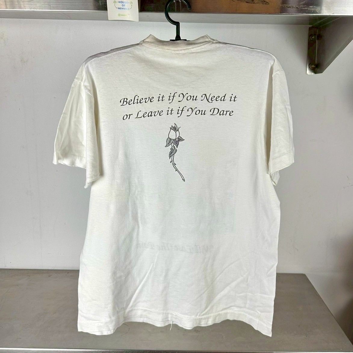 Fruit Of The Loom Vintage 90s Grateful Dead A box of Rain Rock Band T-shirt Size US L / EU 52-54 / 3 - 2 Thumbnail