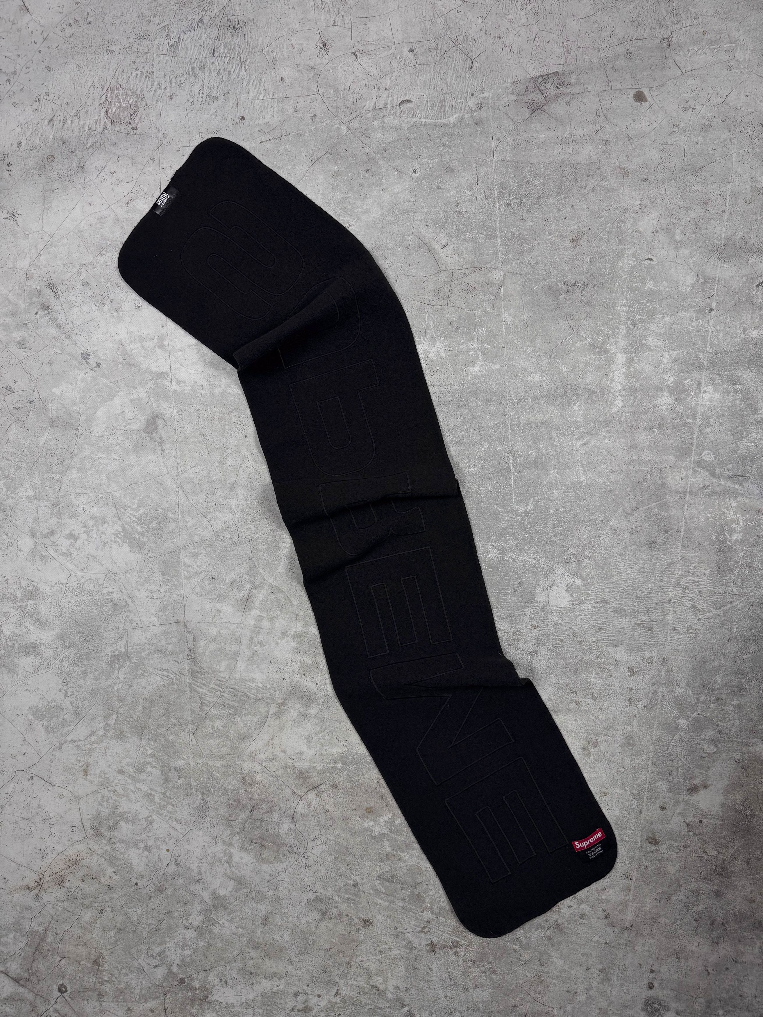 Supreme Supreme Polartec Logo Scarf Black Size ONE SIZE - 4 Thumbnail