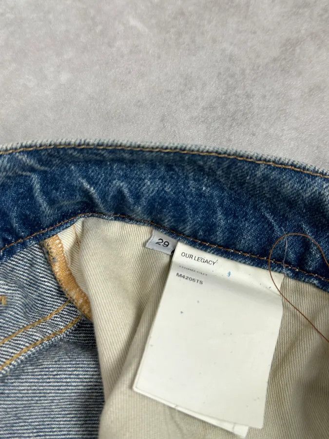 Our Legacy Our Legacy Blue Distressed Denim Jeans Size US 32 / EU 48 - 11 Thumbnail